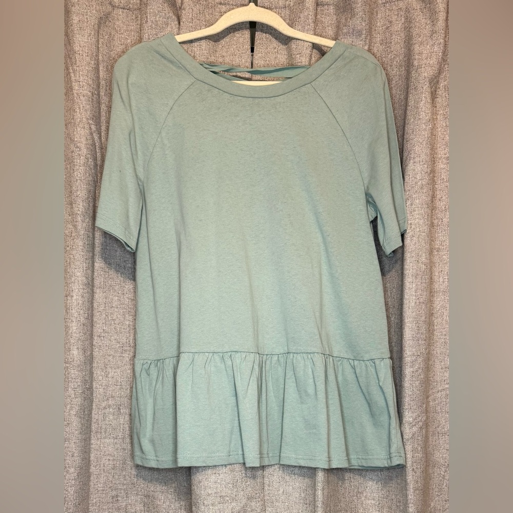 Very J Green Raglan Short Sleeve T-Shirt